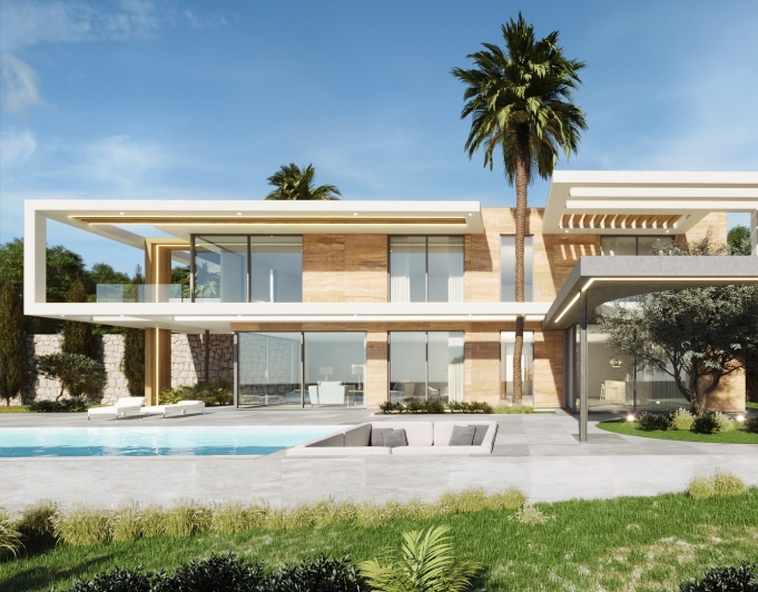 Villa contemporaine de 3 chambres
