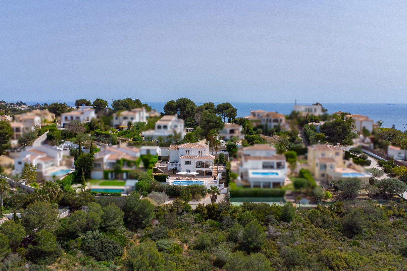 Villa orientée plein sud avec vue sur le coucher de soleil près de Granadella