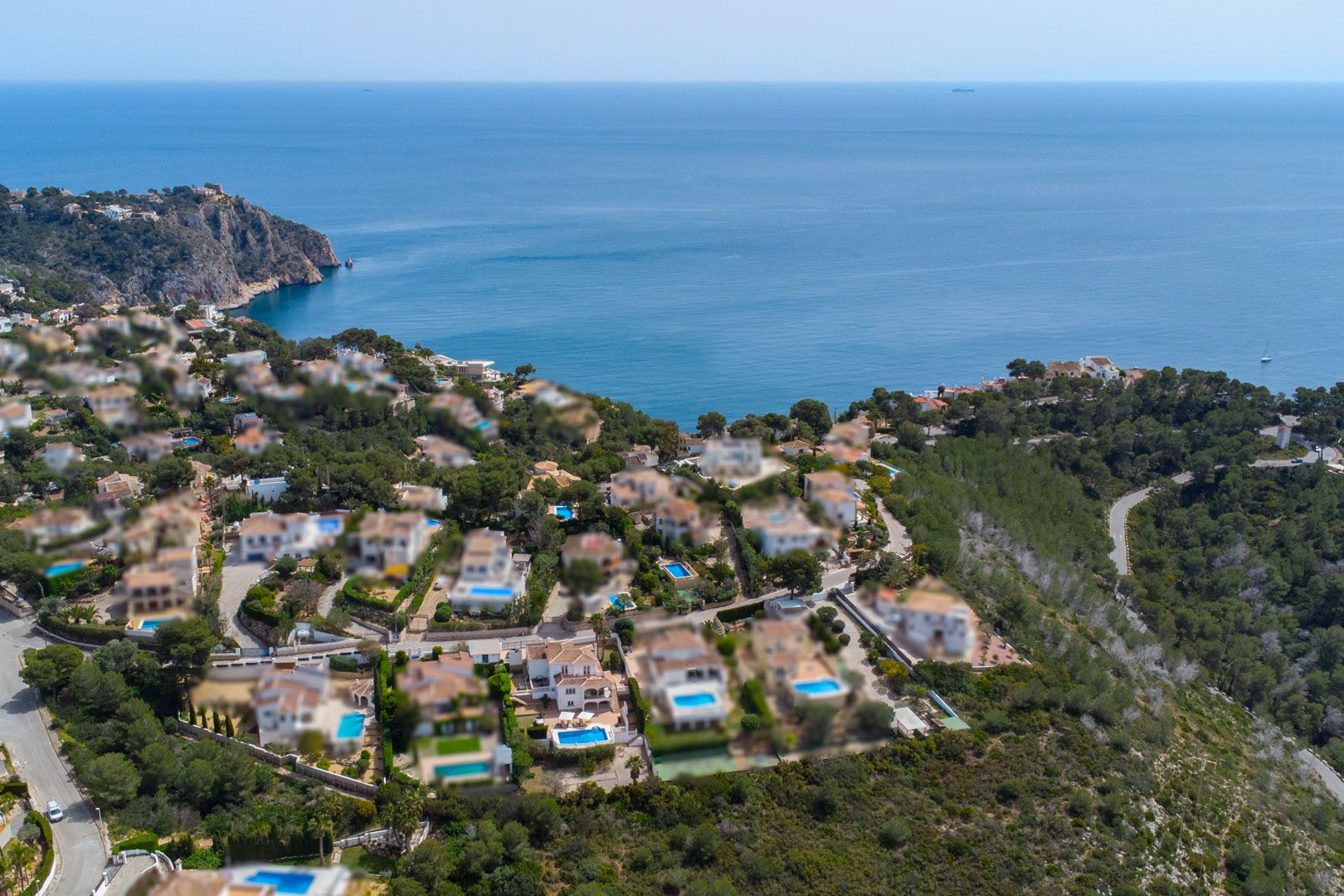 Villa orientée plein sud avec vue sur le coucher de soleil près de Granadella