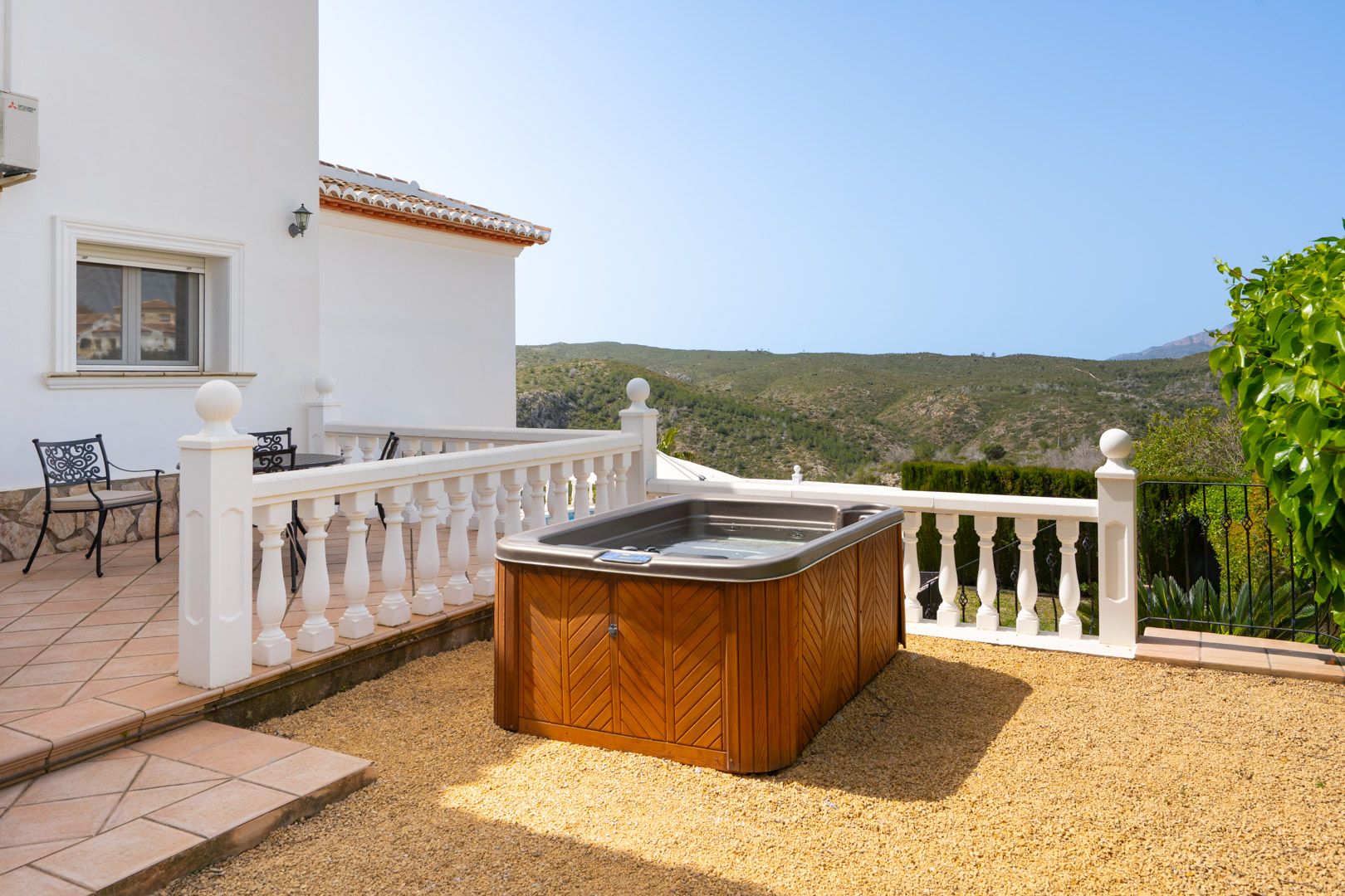 Villa orientée plein sud avec vue sur le coucher de soleil près de Granadella