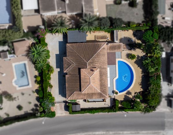 Villa traditionnelle de plain-pied à Costa Nova, Jávea – Terrain plat, piscine et vie en plein air