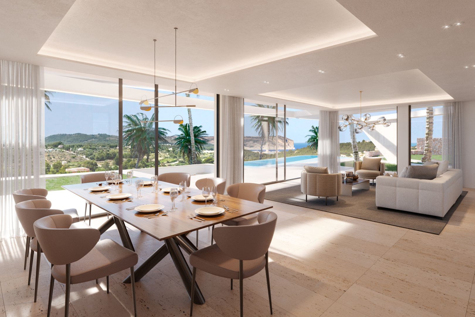 Elégante villa moderne de luxe de quatre chambres