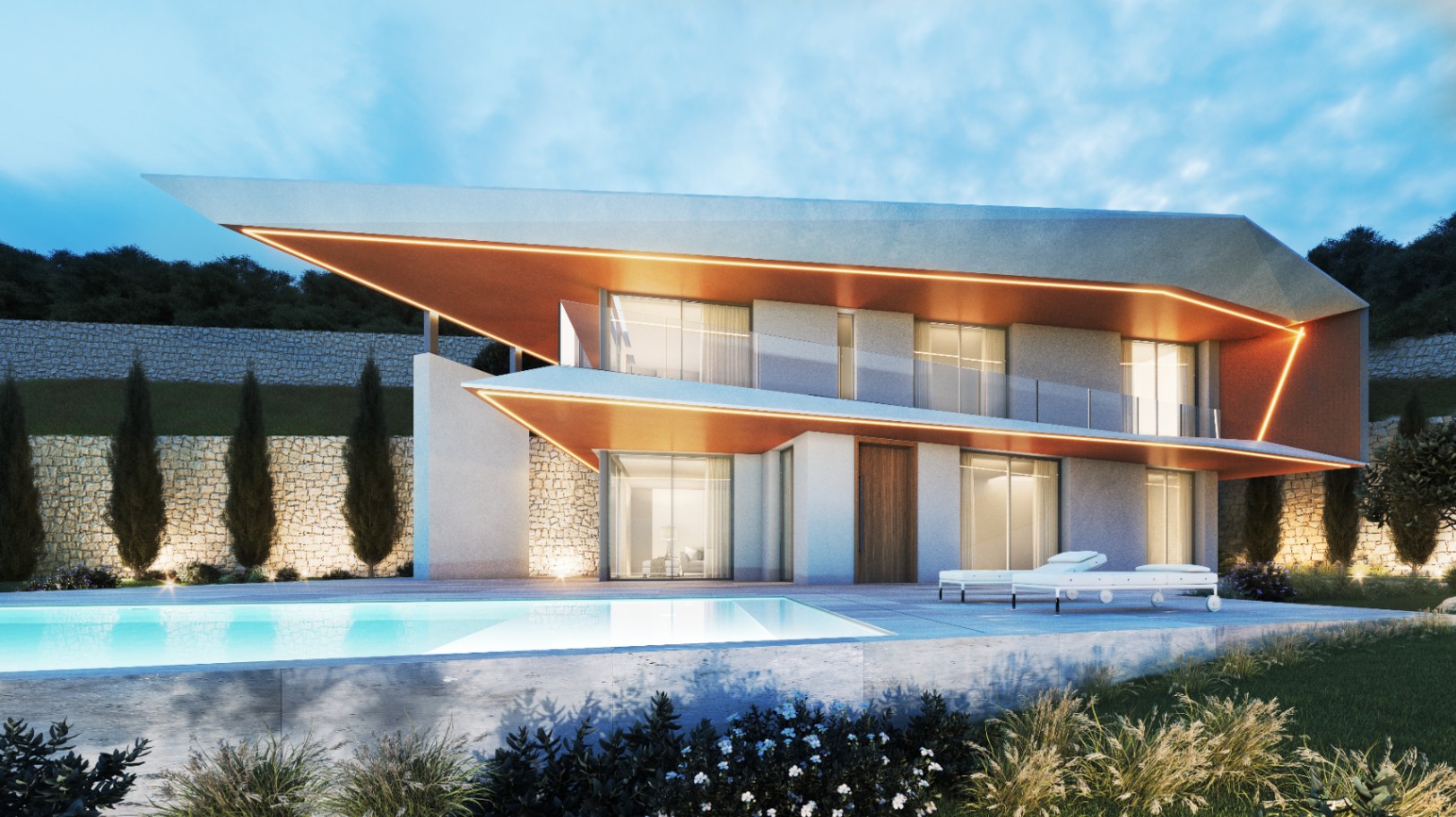 Opulente Villa de 4 chambres avec vue panoramique et piscine à débordement