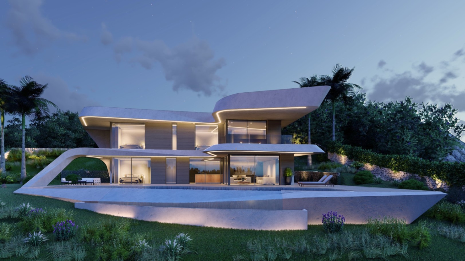 Élégance contemporaine avec vue panoramique : explorez ce joyau architectural unique