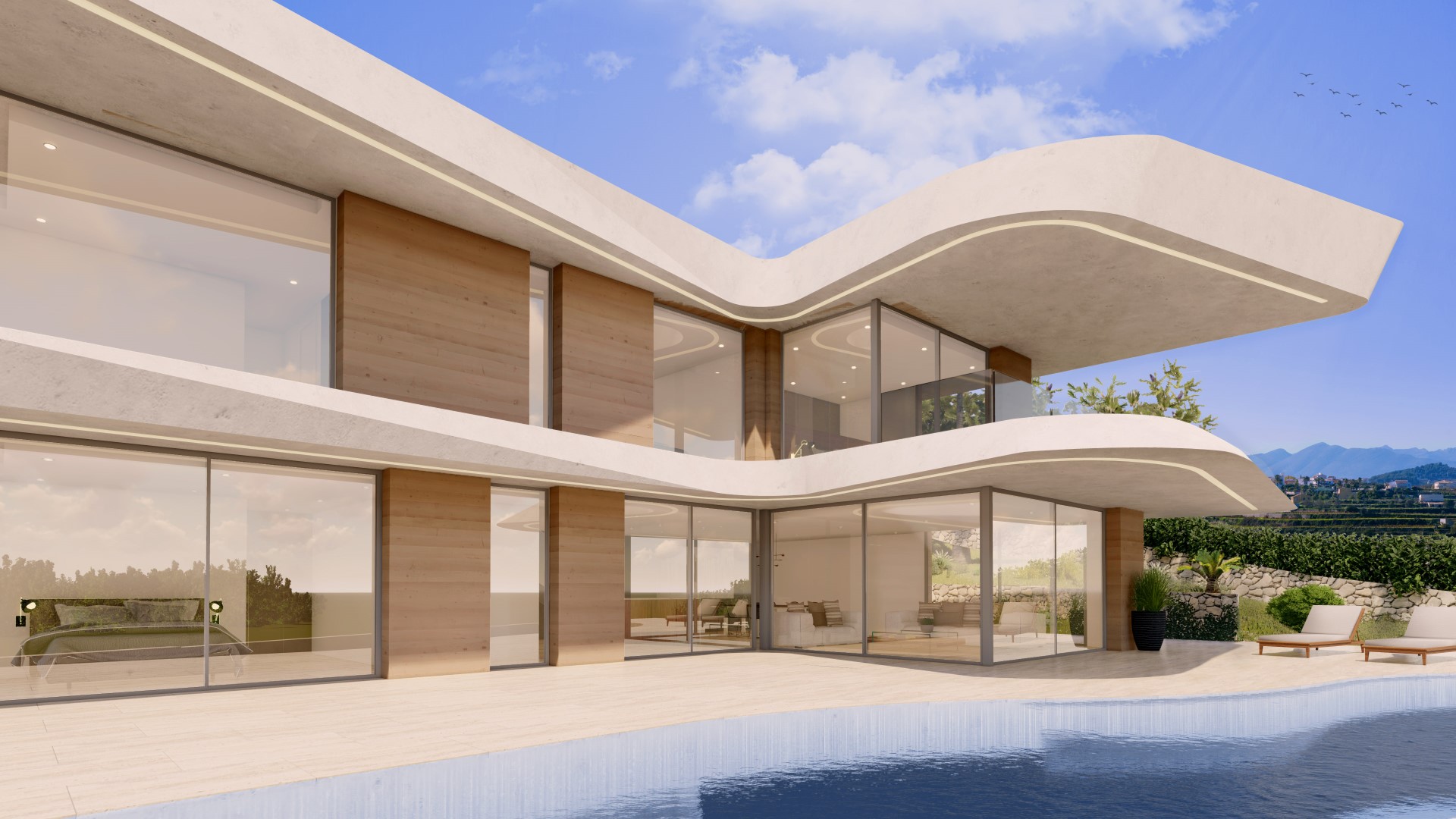 Élégance contemporaine avec vue panoramique : explorez ce joyau architectural unique