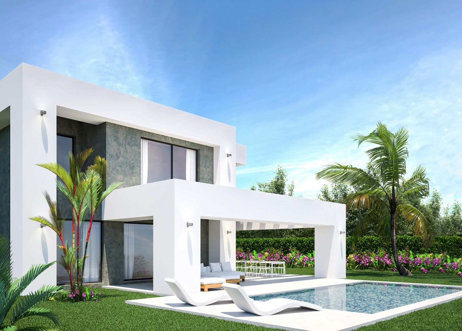 Villa de luxe moderne de 3 chambres
