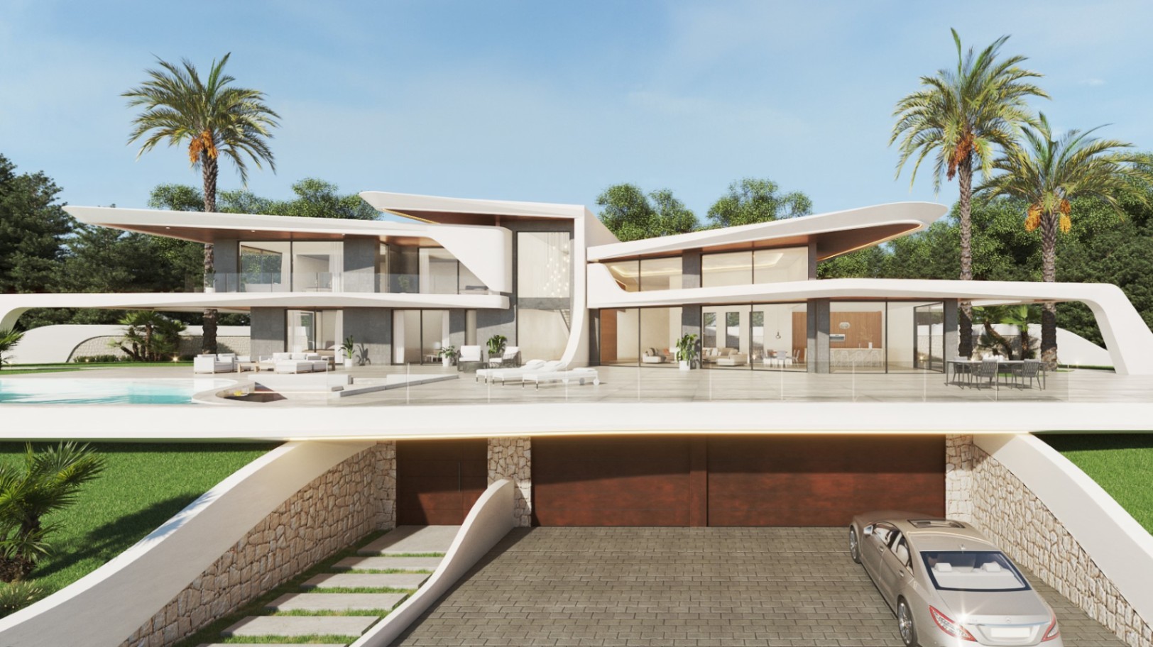 Villa contemporaine de luxe avec vue panoramique à Javea