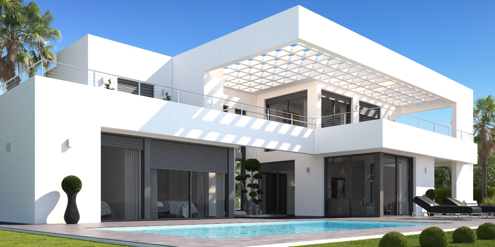 Villa individuelle de luxe de 4 chambres et 3 salles de bains