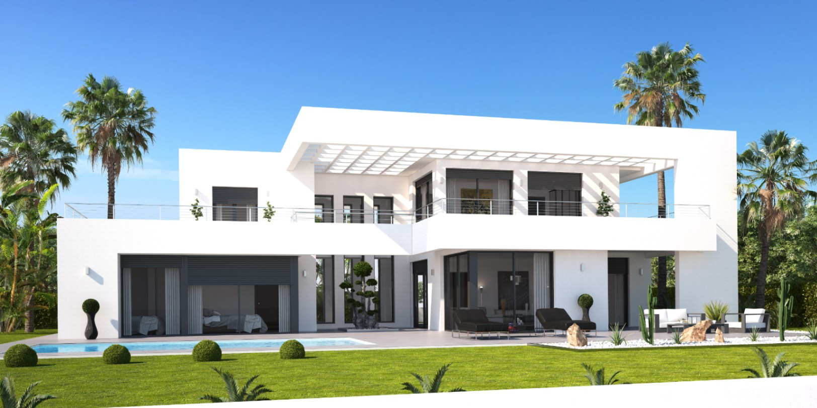 Villa individuelle de luxe de 4 chambres et 3 salles de bains