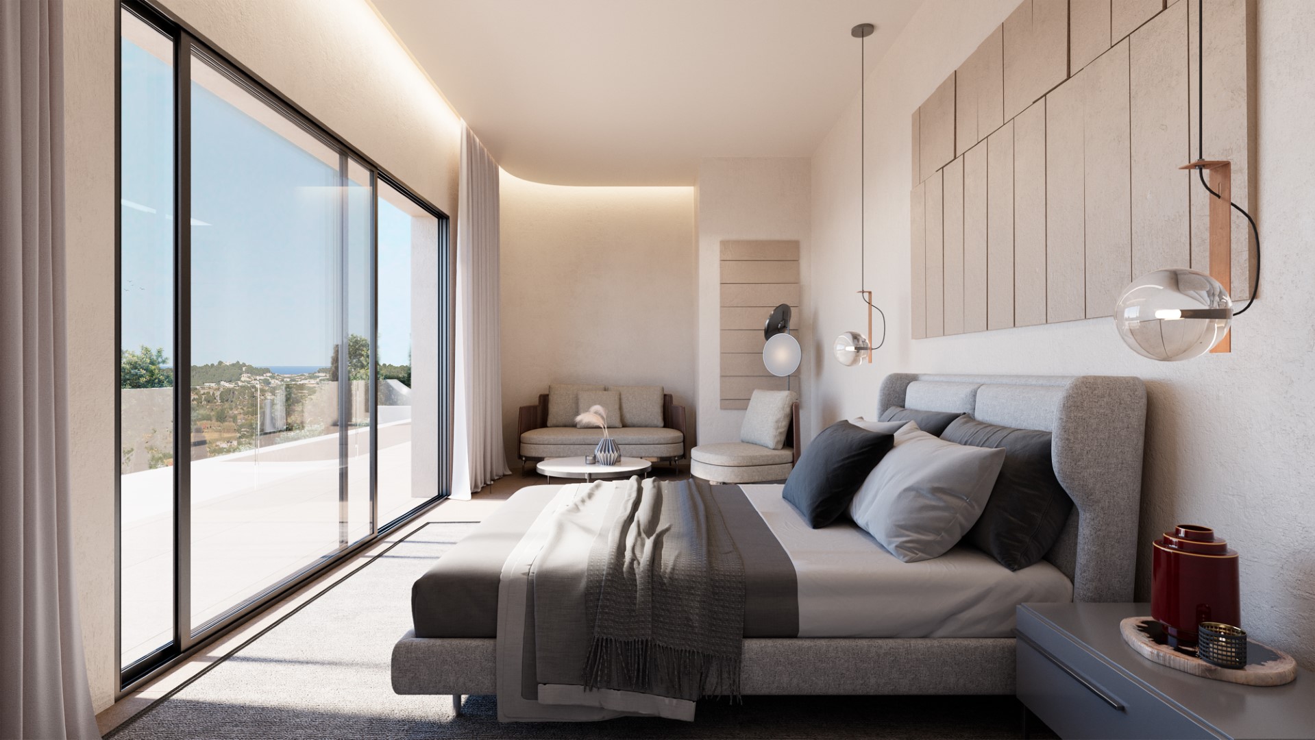 Superbe villa moderne contemporaine de 4 chambres et 4 salles de bains