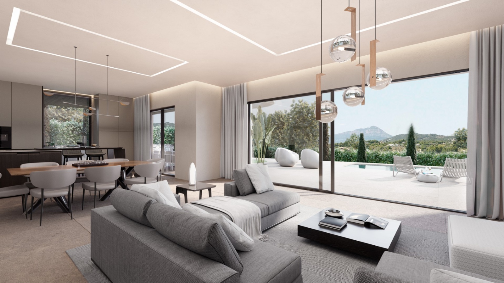 Superbe villa moderne contemporaine de 4 chambres et 4 salles de bains