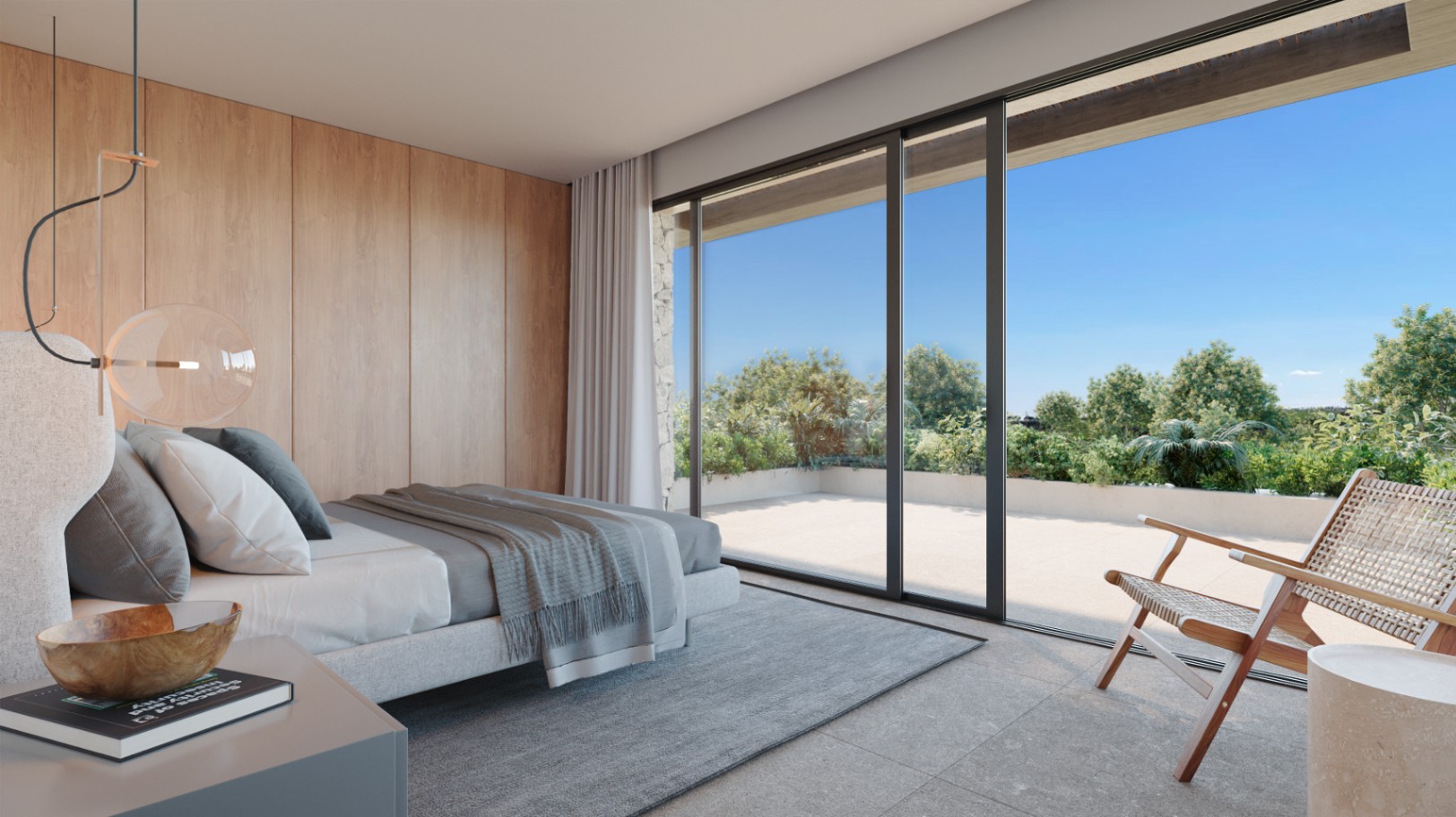 Villa moderne de luxe avec un style méditerranéen contemporain et des caractéristiques élégantes