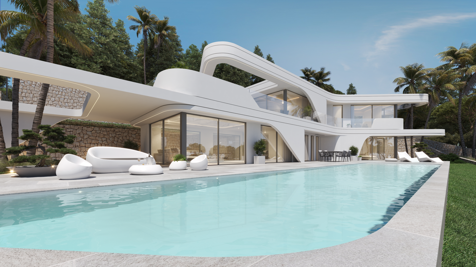 Villa moderne avec vue sur la mer à Javea